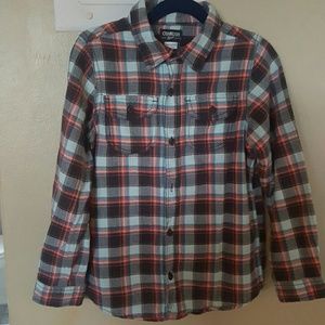 Like new boys buttondown plaid shirt.